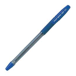 фотография Ручка шариковая масляная с грипом pilot "bps-gp", синяя, корпус прозрачный, узел 1 мм, линия письма 0,4 мм, bps-gp-m