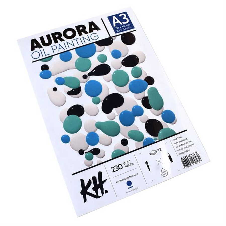 изображение Альбом-склейка для масла aurora oil paper 230гр/м, целлюлоза 100%, а3, 12л
