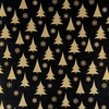 картинка Бумага упаковочная новогодняя "black&gold" 70х100 см, ассорти