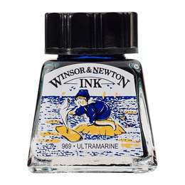 фотография Тушь художественная ультрамариновая 14 мл winsor & newton