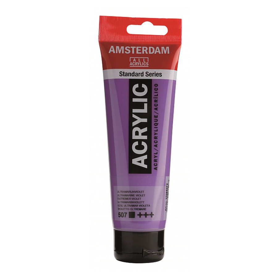 фото Краска акриловая amsterdam, туба 120 мл, № 507 ультрамарин фиолетовый