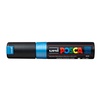 картинка Маркер posca pc-8k, синий металлик, до 8.0 мм, скошенный наконечник