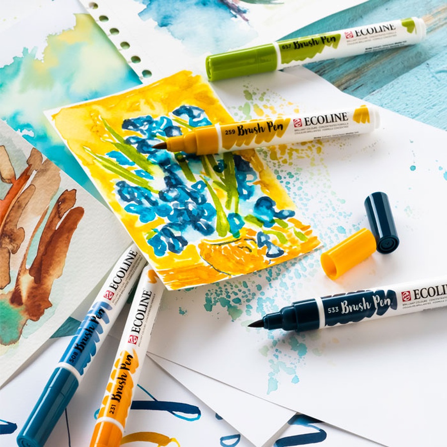 фото Набор акварельных маркеров ecoline van gogh museum, 5шт