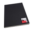 картинка Скетчбук для зарисовок canson one, твердая черная обложка, 100 листов, плотность 100 г/м2, размер 28х35 см