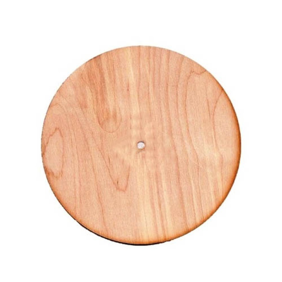 фото Деревянная заготовка из березы основа для часов круг, диаметр 20 см