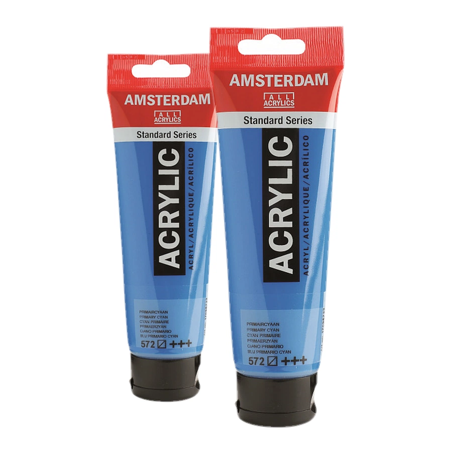 изображение Краска акриловая amsterdam, туба 120 мл, № 572 голубой основной