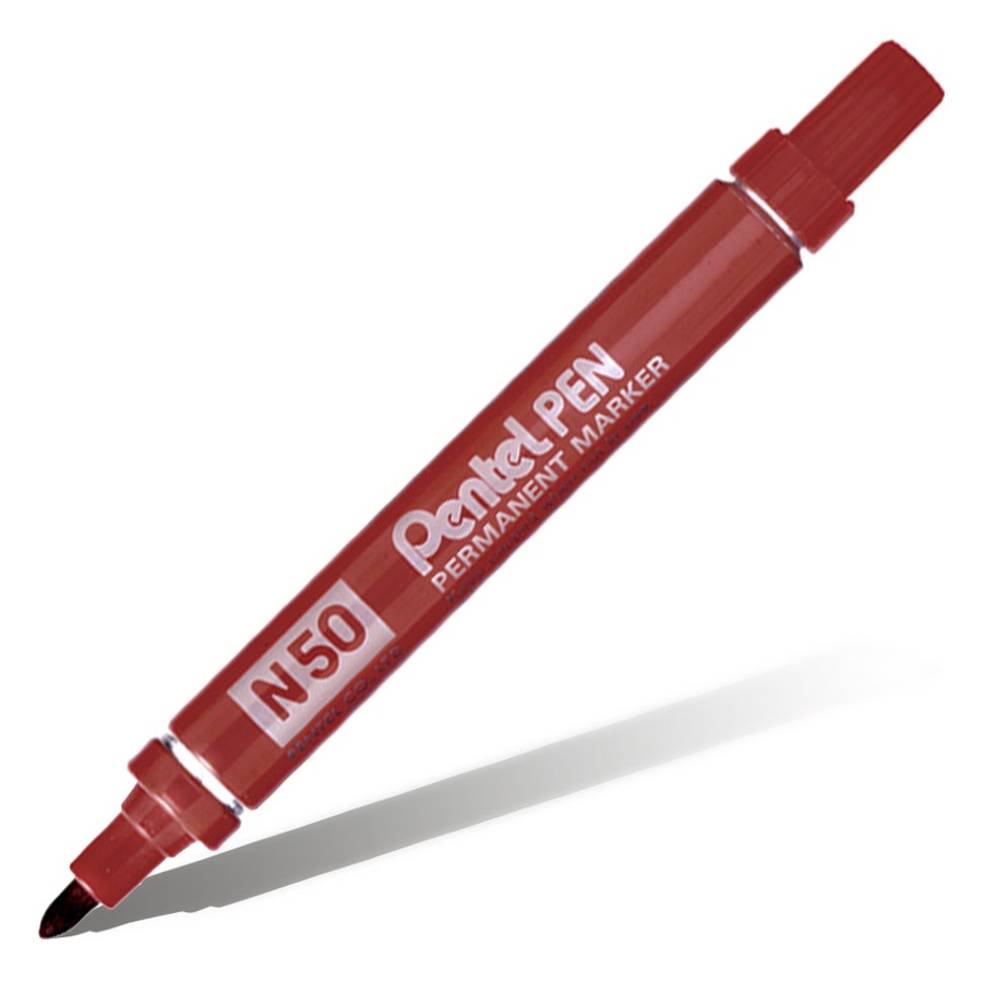 фото Маркер перманентный pentel pen,  коричневый, 4.3 мм