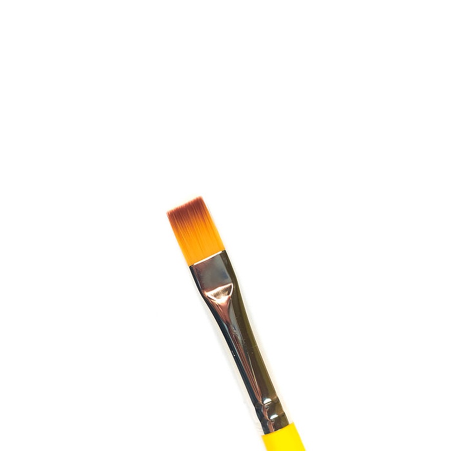 фото Кисть синтетика арт-квартал №10 плоская, длинная ручка