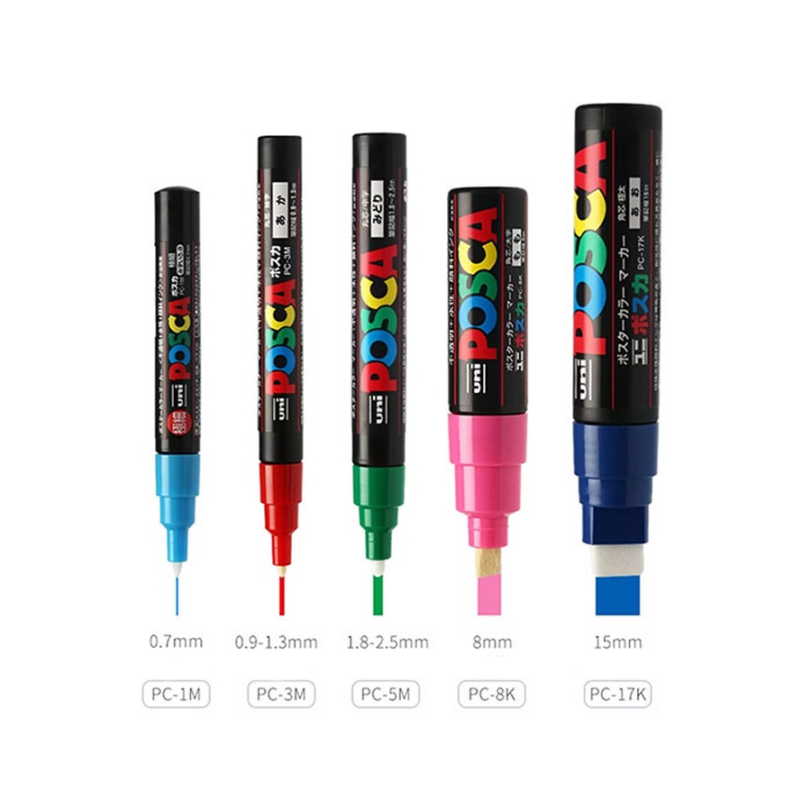 картинка Маркер posca, бежевый, до 8.0 мм, скошенный наконечник