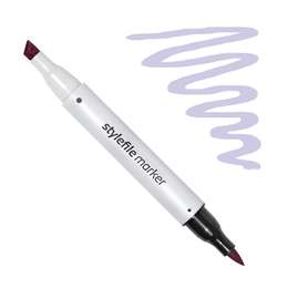 фотография Маркер спиртовой stylefile brush, два пера, 414 фиолетовый тёмный