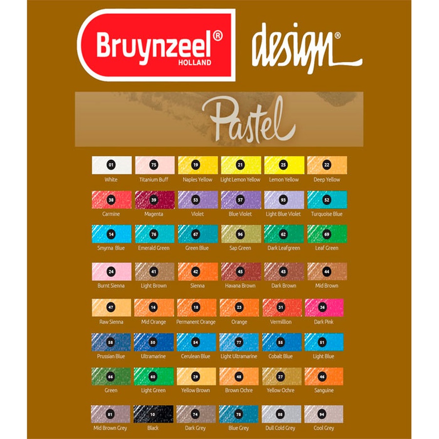 фото Карандаш пастельный bruynzeel design, белый
