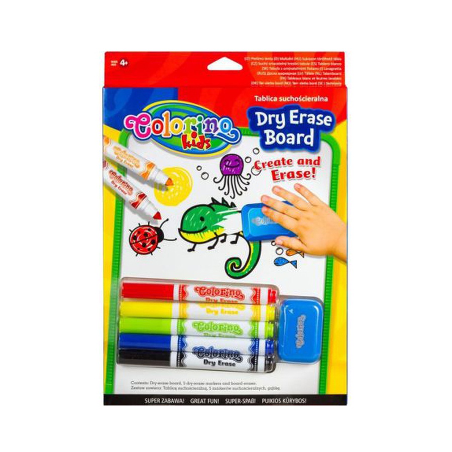 картинка Colorino набор для творчества  (доска для маркеров, маркеры  5 цветов, губка)