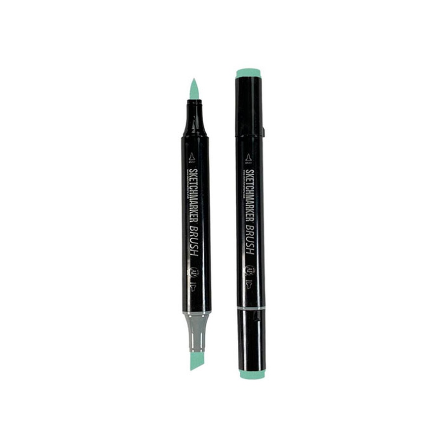 изображение Маркер sketchmarker brush двухсторонний на спиртовой основе bg42 зеленый сланец