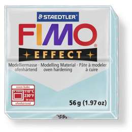 фотография Глина полимерная fimo double effect 56 г, голубой ледяной кварц 306