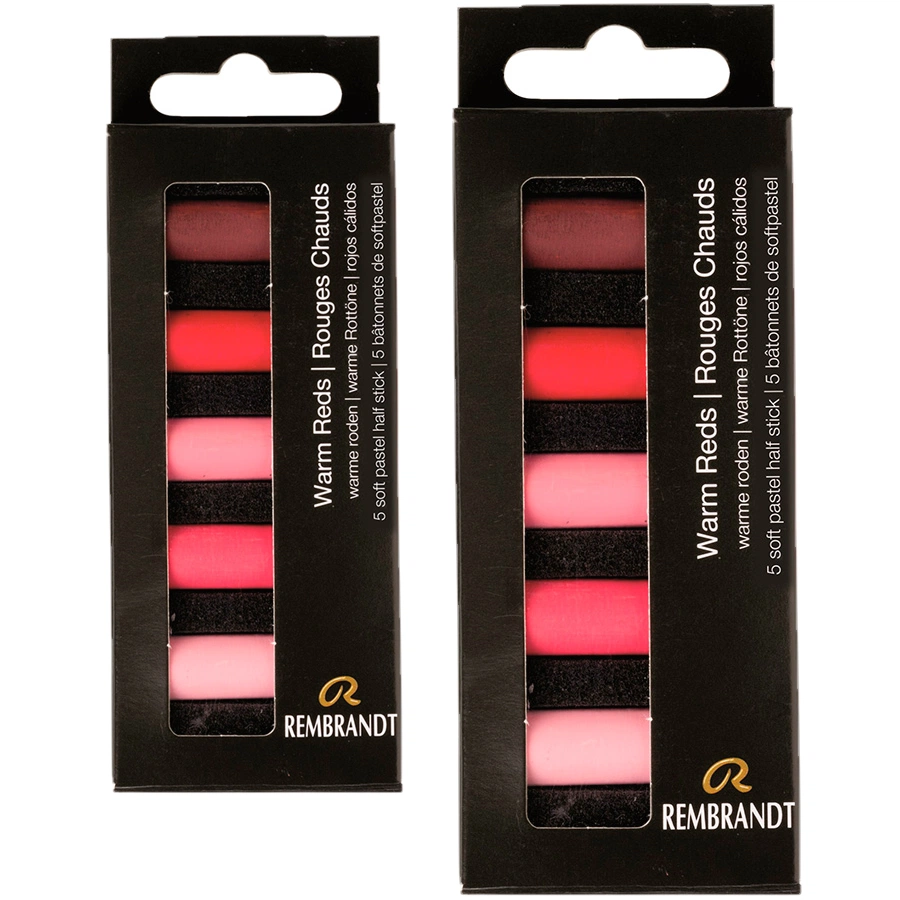 фотография Набор сухой пастели rembrandt 5 цветов тёплый красный