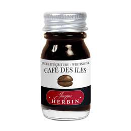 картинка Чернила в банке herbin,  10 мл, café des iles светло-коричневый