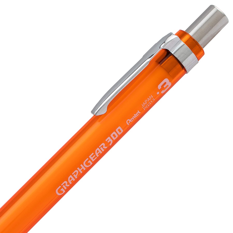 изображение Карандаш автоматический pentel graphgear 300, 0.3 мм оранжевый корпус