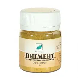 изображение Пигмент охра светлая  15 г. альбатрос