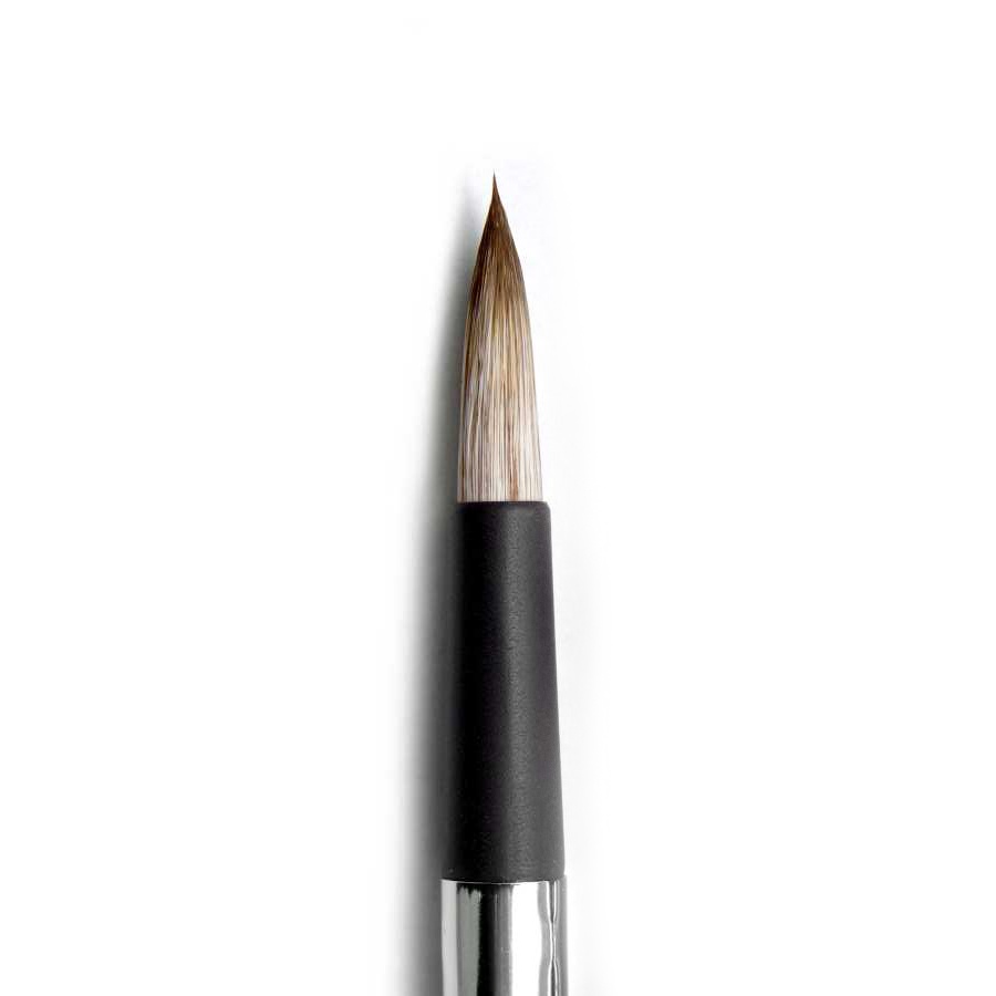 фотография Кисть roubloff складная синтетика имитация мангуста круглая №7, ручка складная хромированная