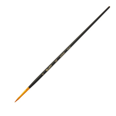 картинка Кисть синтетика roubloff № 2 плоская, длинная ручка, 1327