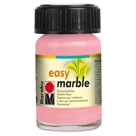 фотография Краска для марморирования easy marble marabu, 15 мл, розовая