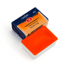 картинка Краска акварельная ладога, кадмий оранжевый (а), кювета