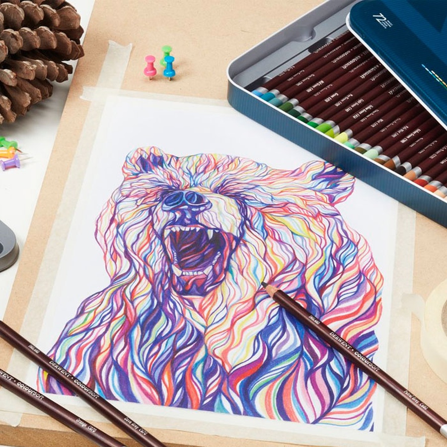 изображение Карандаш цветной derwent coloursoft c210 розовый лавандовый