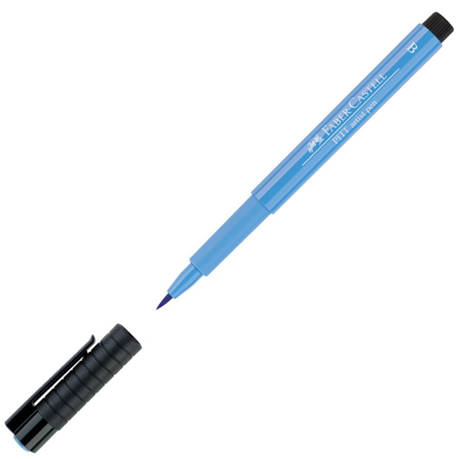 изображение Ручка-кисть капиллярная faber-castell pitt artist pen brush 146 синий смальта