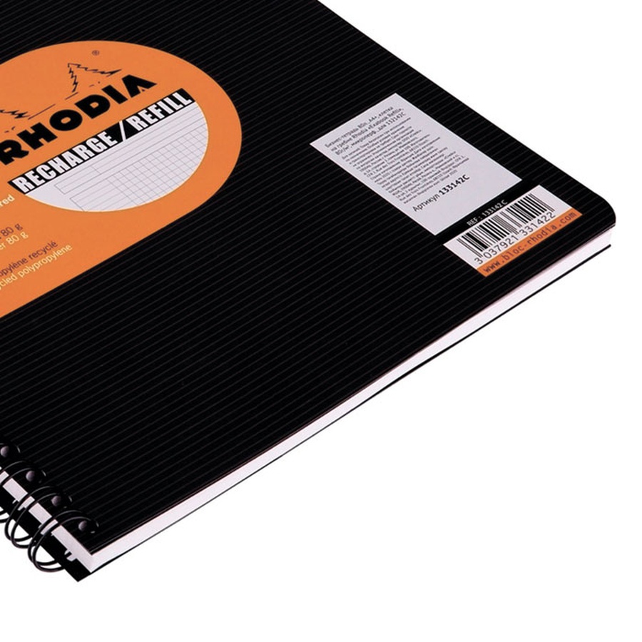 фото Бизнес-тетрадь rhodia "exabook refill" 80 л., а4+ клетка на гребне, 80 г/м2