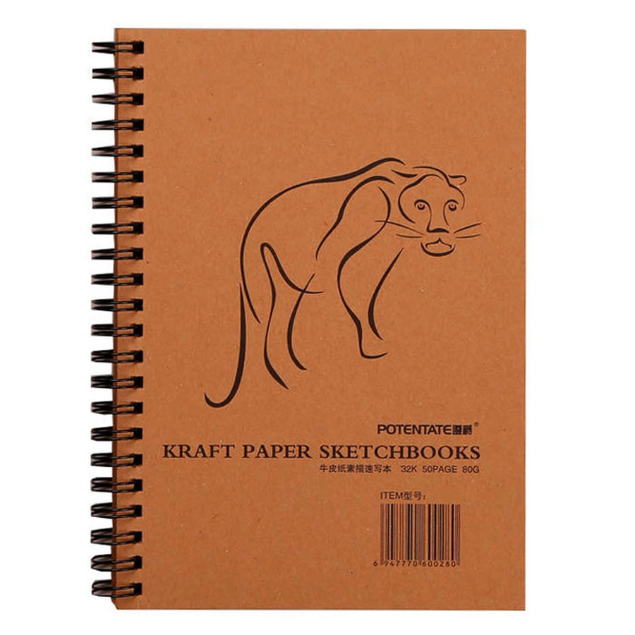 фотография Альбом для эскизов potentate craft paper sketch book 26х19 см 50 л 80 г/кв.м