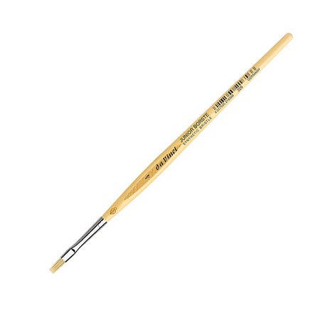 Кисть имитация щетины плоская Da Vinci 329 Junior короткая ручка № 4