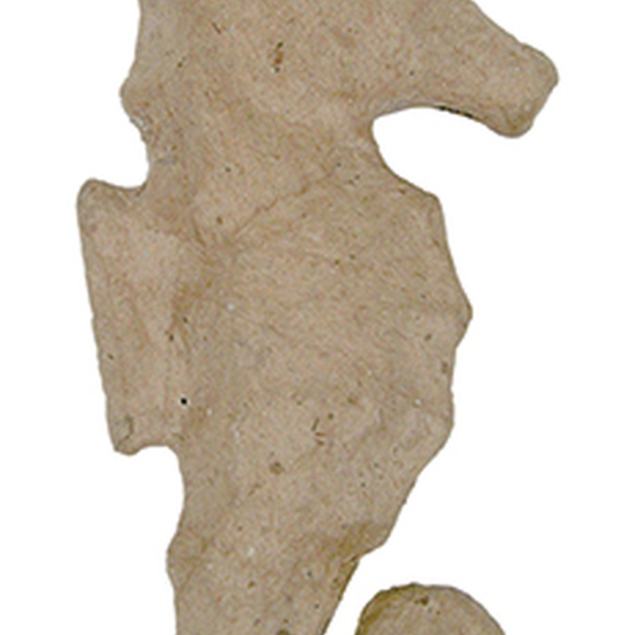 картинка Фигурка из папье-маше, объемная, мини, морской конек, 2*6*13 см