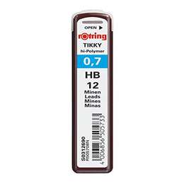 фото Набор стержней для механического карандаша rotring tikky 0,70 мм, hb, 12 штук