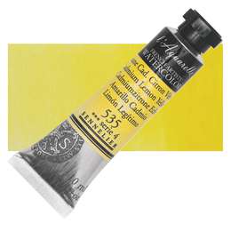 фотография Краска акварельная sennelier artist туба 10 мл, кадмий лимонный жёлтый 535