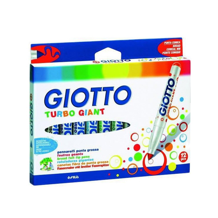 изображение Фломастеры giotto turbo giant 12 цветов