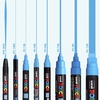 картинка Маркер posca pc-8k, бирюза, до 8.0 мм, скошенный наконечник