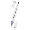 картинка Художественный набор двухсторонних маркеров mazari fantasia white 6 цветов warm gray (серые цвета), пишущие узлы 2.5-6.2 мм