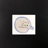 изображение Стикер объемный "тревожный котик вата"