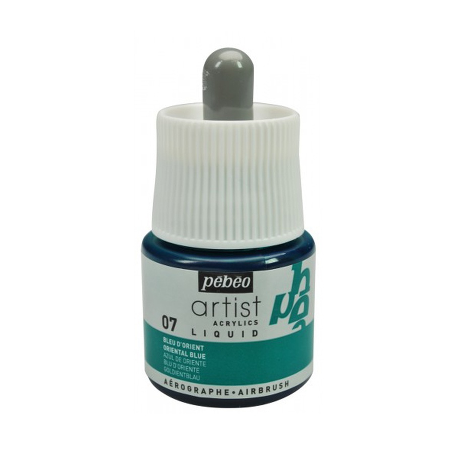 фотография Чернила акриловые pebeo artist acrylics liquid ink 45 мл № 07 синий ориент