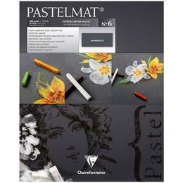 фотография Блокнот для пастели clairefontaine pastelmat, 24х30 см, 360г/м2, антрацит, 12 листов