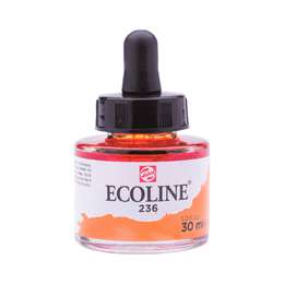 изображение Акварель жидкая ecoline банка 30 мл № 236 оранжевый светлый