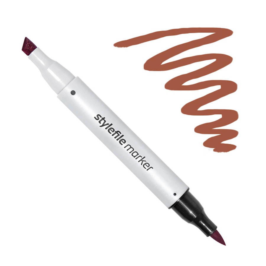 картинка Маркер спиртовой stylefile brush, два пера, 816 натуральный дуб