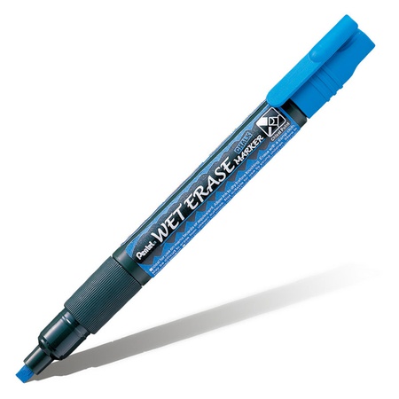 фото Маркер меловой pentel wet erase marker 2-4 мм синий