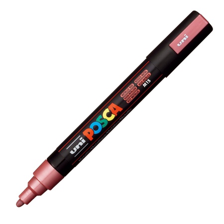 изображение Маркер posca pc-5m, красный металлик,1.8-2.5мм, пулевидный наконечник