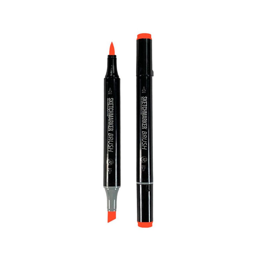 картинка Маркер sketchmarker brush двухсторонний на спиртовой основе o41 оранжевый