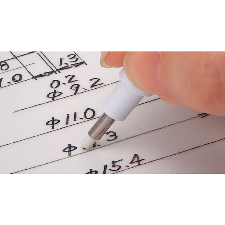 изображение Ластик-карандаш tombow mono zero, черный корпус, прямоугольный, 2.5х5 мм