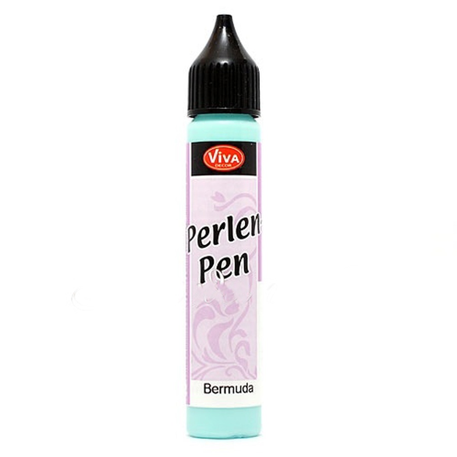 фото Краска для создания жемчужин "perlen-pen perlmutt", бермудский, 25 мл в пластиковой тубе с насадкой