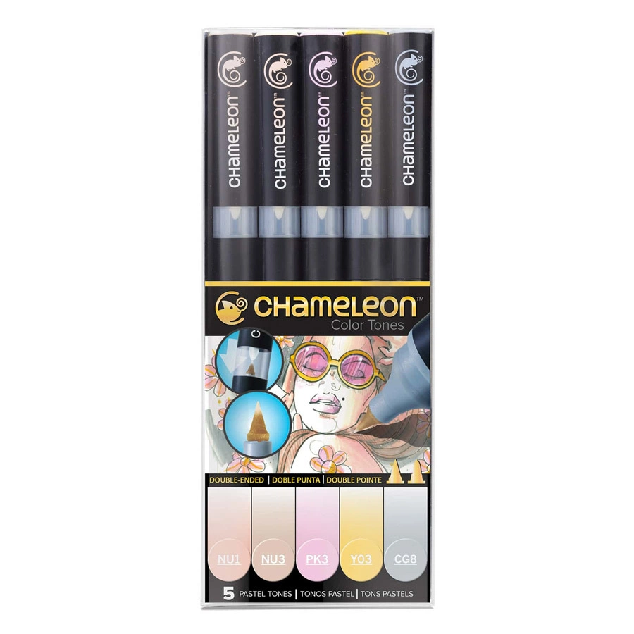изображение Набор маркеров chameleon pastel tones ct0501 пастельные тона 5 штук