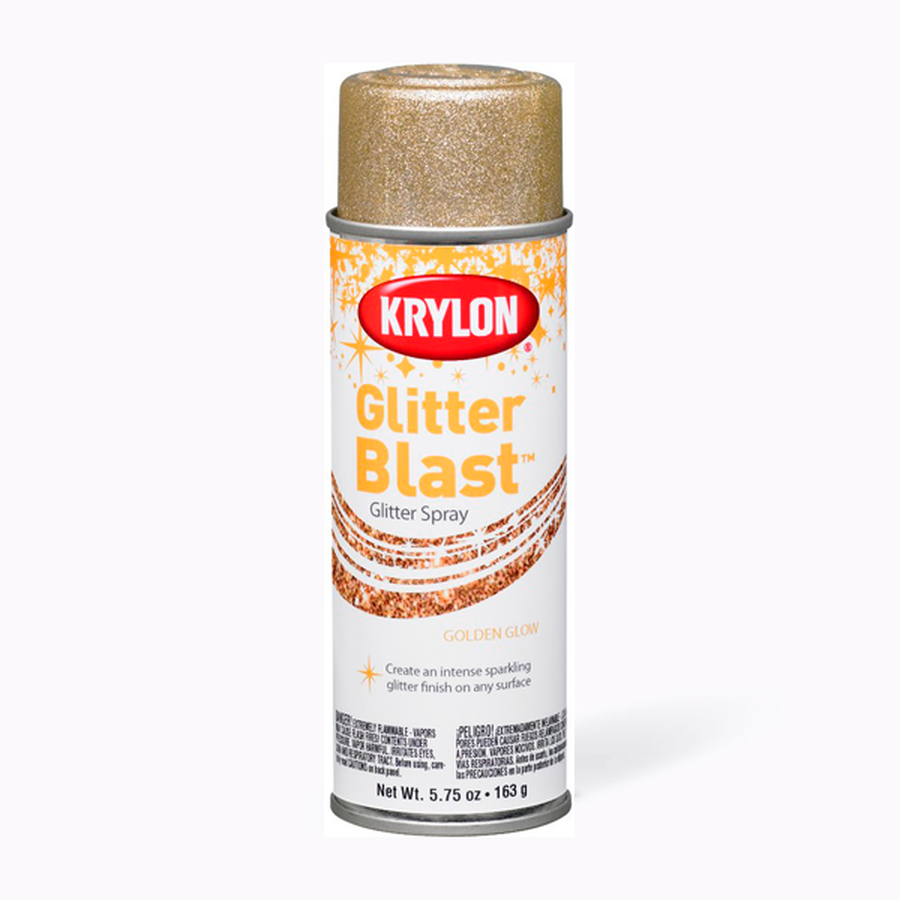 фотография Krylon glitter blast  аэрозоль "3d глиттер" 163гр, золотое сияние