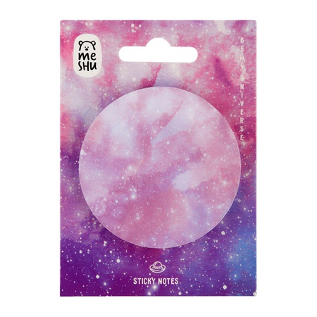 изображение Самоклеящийся блок meshu "galaxy", 50 листов, pink